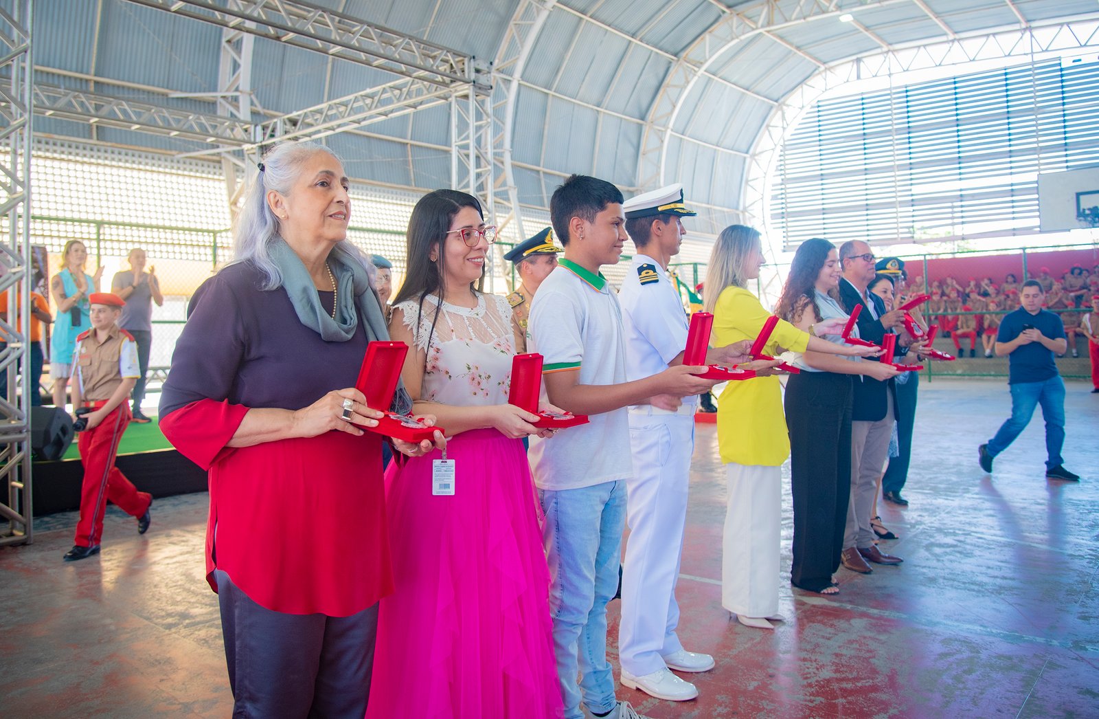 A Escola de Artes e Ofícios é homenageada em solenidade comemorativa em Memória do Estudante e Herói João Nogueira Jucá.